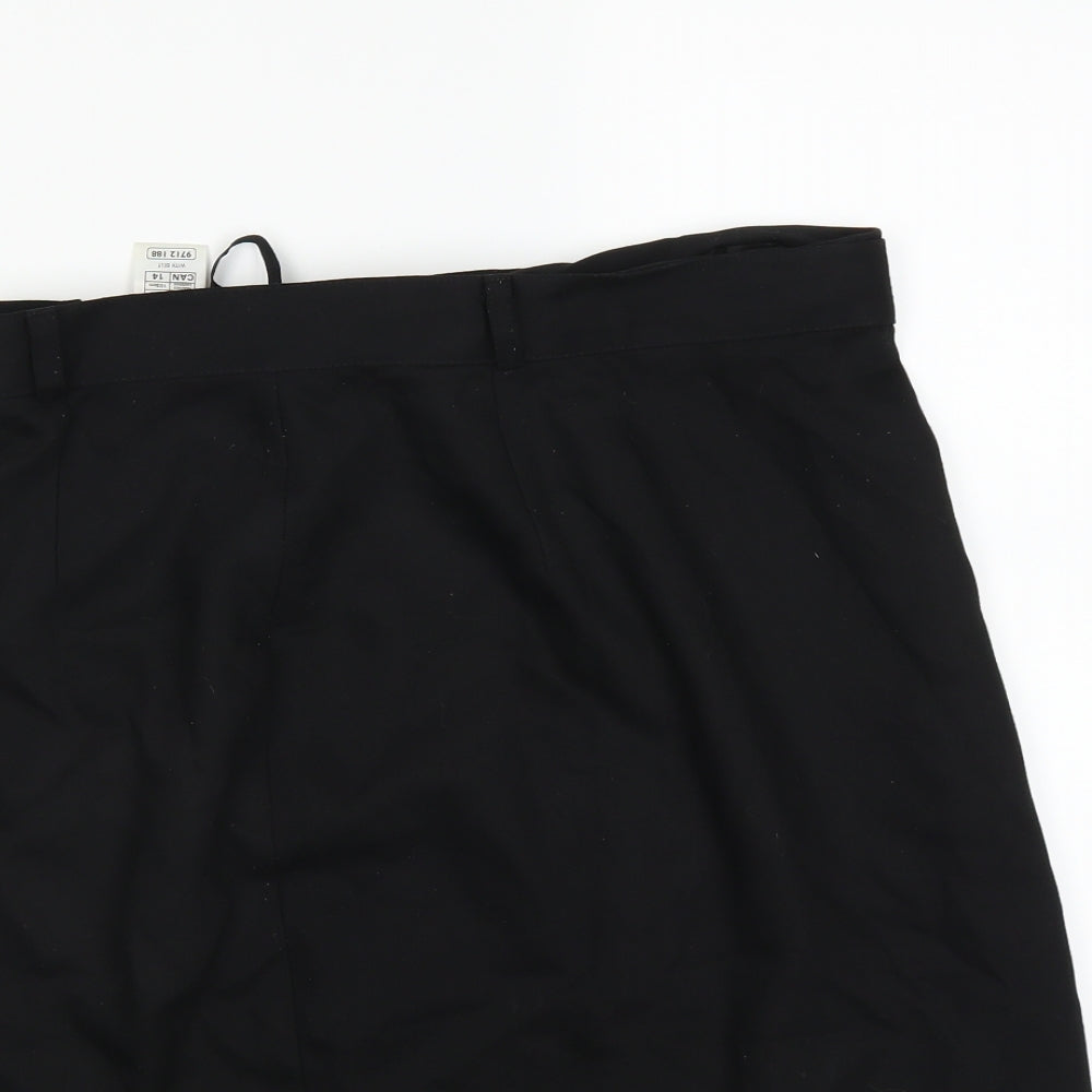 Marks and Spencer Womens Black   A-Line Skirt Size 16