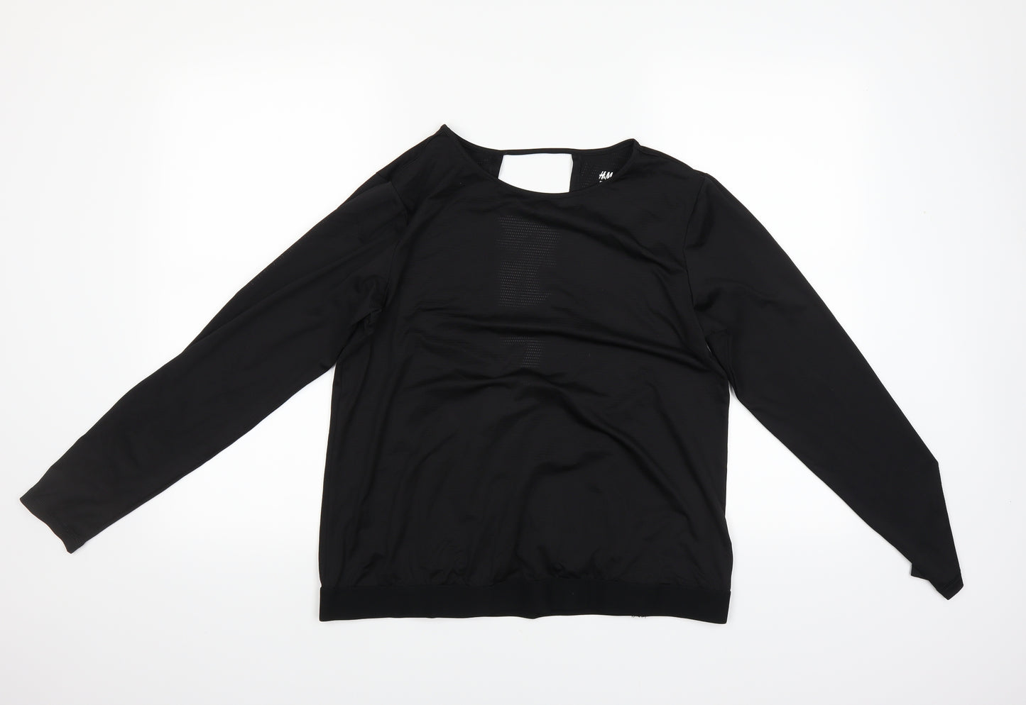 H&M Womens Black   Jersey T-Shirt Size 10