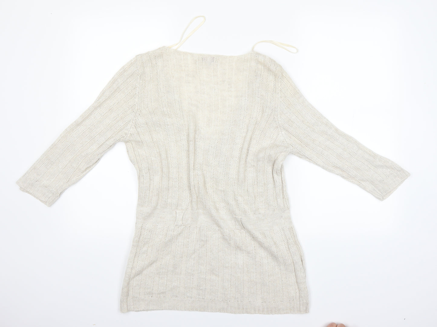 PERUNA Womens Beige   Pullover Jumper Size 16