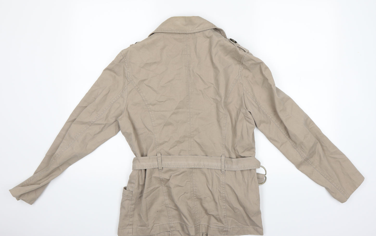 BHS Womens Beige   Overcoat Coat Size 14