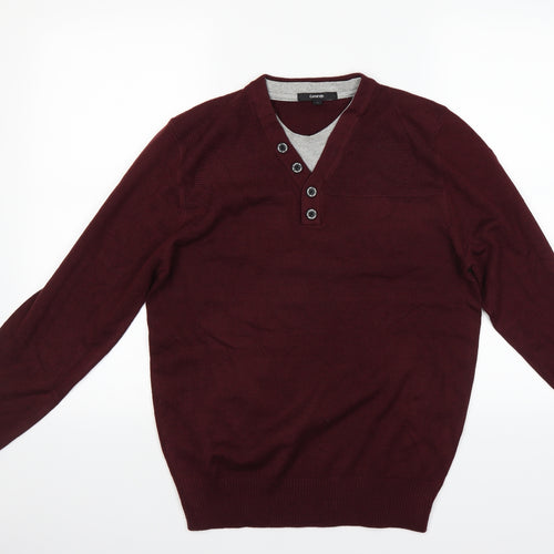 George Mens Purple   Pullover Jumper Size S