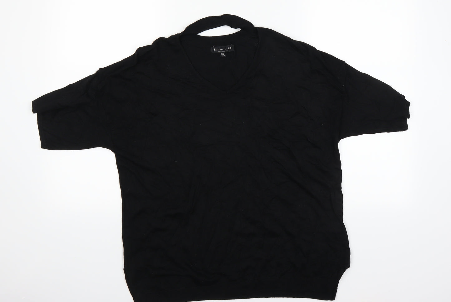 F&F Womens Black   Pullover Jumper Size 12