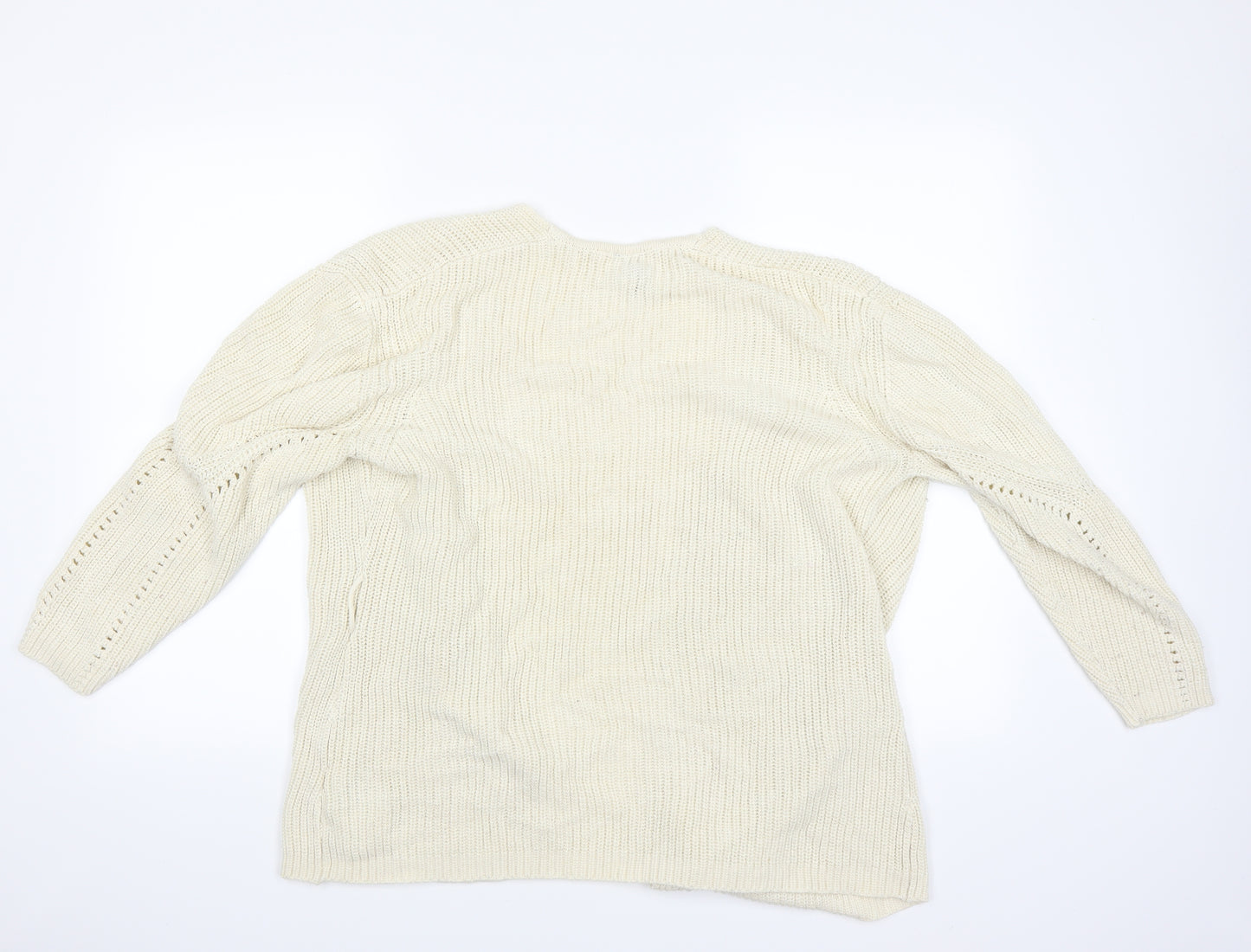 Divided Womens Beige   Cardigan Jumper Size 10