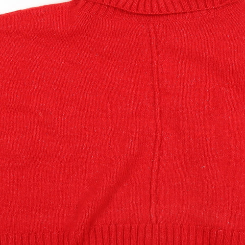 F&F Womens Red   Pullover Jumper Size 12