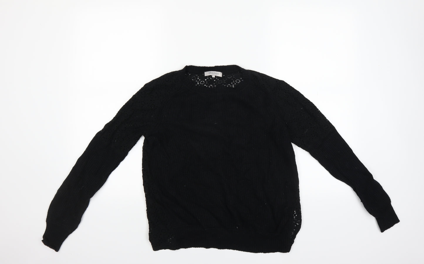 GREAT PLAINS Womens Black   Pullover Jumper Size S