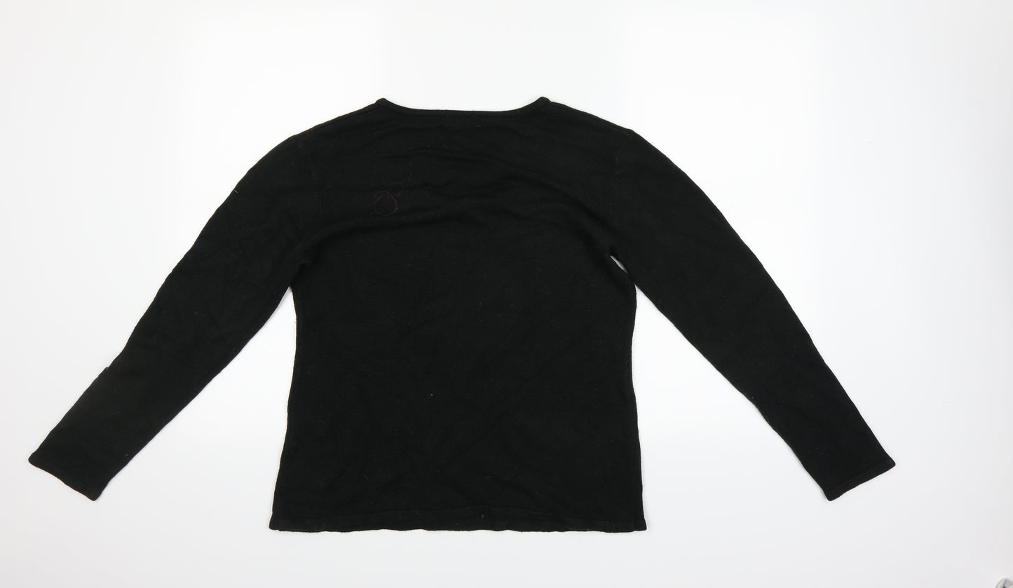 Damart Womens Black   Pullover Jumper Size 10