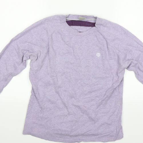 Merrell Womens Purple Striped  Pullover Jumper Size 14