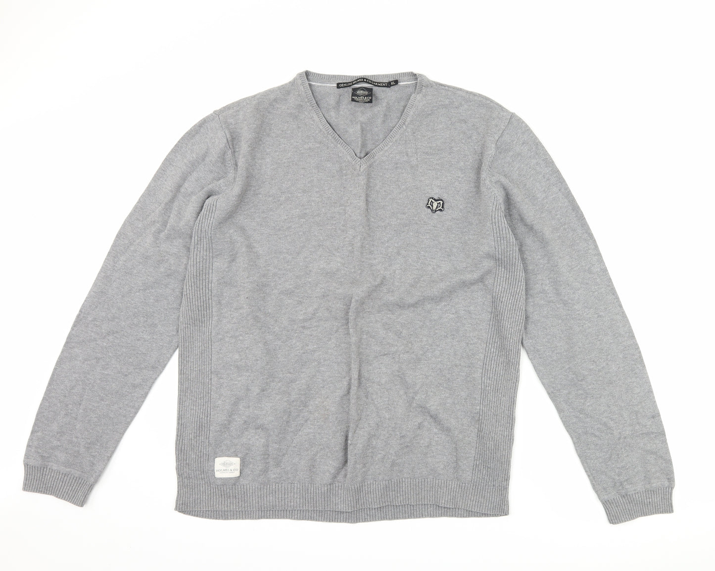 Holmes & Co Mens Grey   Pullover Jumper Size XL