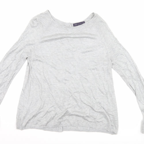 Marks and Spencer Womens Grey   Pullover Jumper Size 12