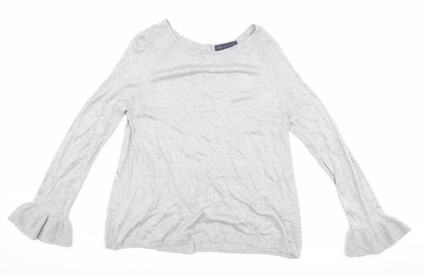 Marks and Spencer Womens Grey   Pullover Jumper Size 12