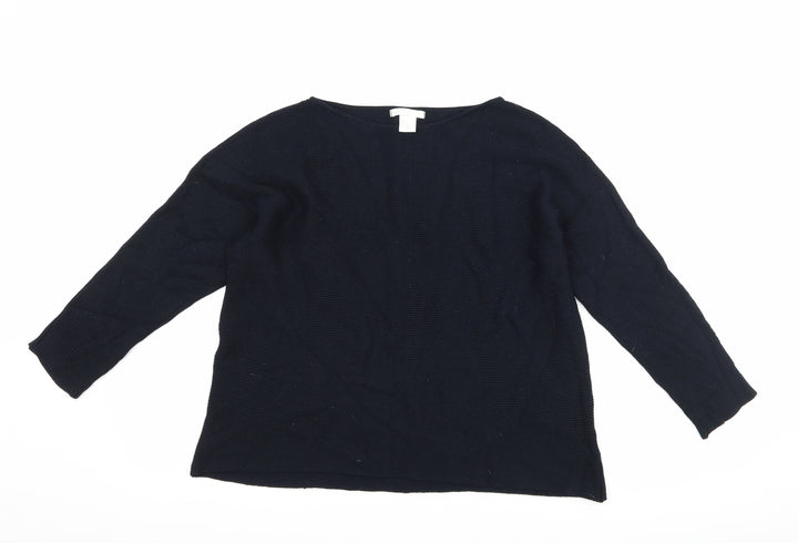 H&M Womens Blue   Pullover Jumper Size S