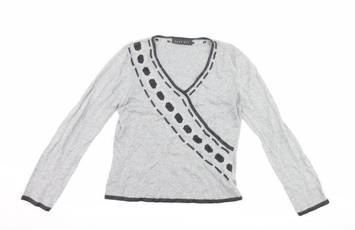 Alex & Co Womens Grey Pullover Jumper Size 12