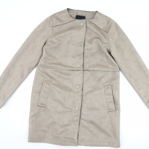 New Look Womens Brown   Overcoat Coat Size 12