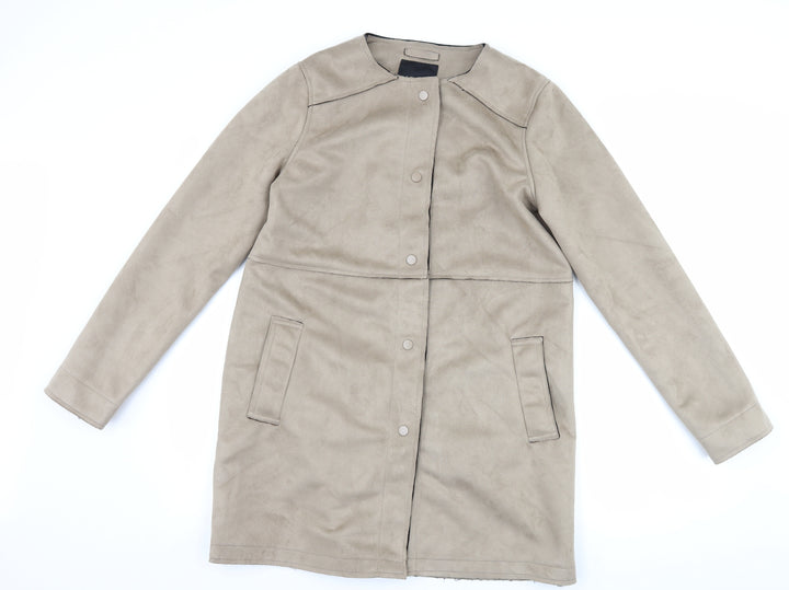 New Look Womens Brown   Overcoat Coat Size 12
