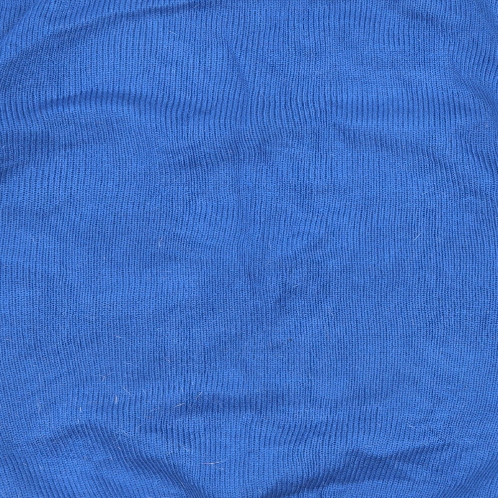 Cedar Wood State Mens Blue Polka Dot  Pullover Jumper Size M  - Christmas Penguin