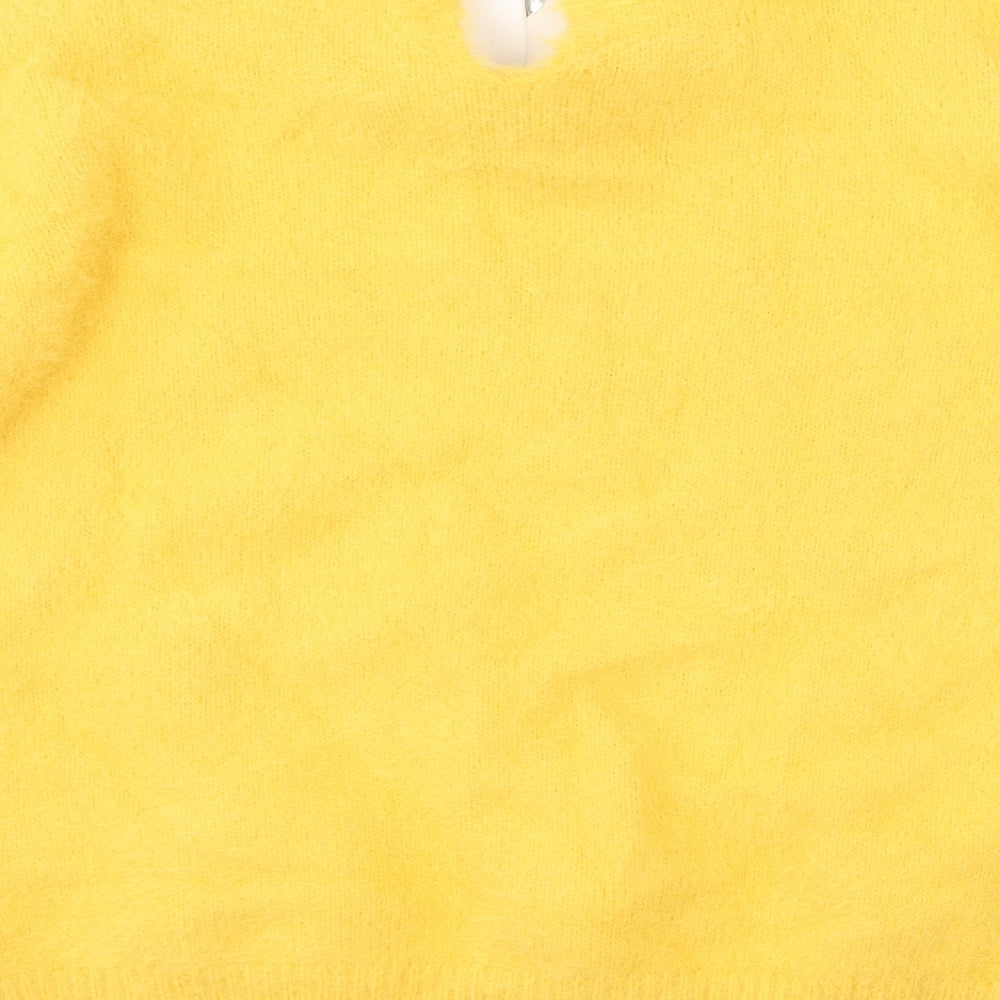 Primark Womens Yellow   Pullover Jumper Size XS