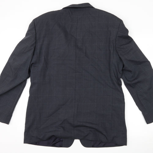 moorecroft Mens Grey Check  Jacket Suit Jacket Size 42