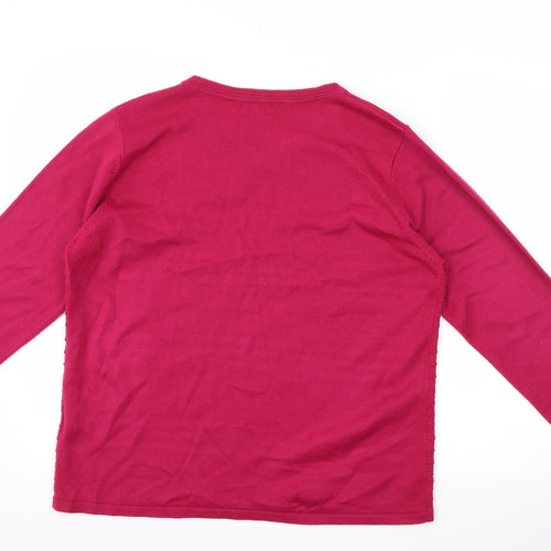 casamia Womens Pink  Knit Pullover Jumper Size L