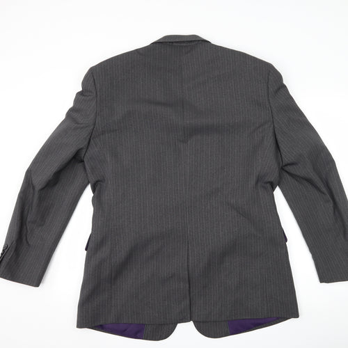 Taylor & Wright Mens Grey Striped  Jacket Suit Jacket Size 42