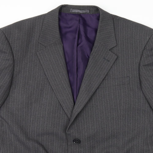 Taylor & Wright Mens Grey Striped  Jacket Suit Jacket Size 42