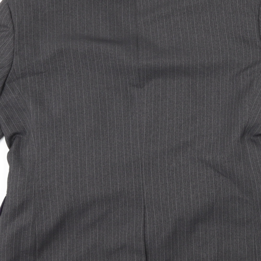 Taylor & Wright Mens Grey Striped  Jacket Suit Jacket Size 42
