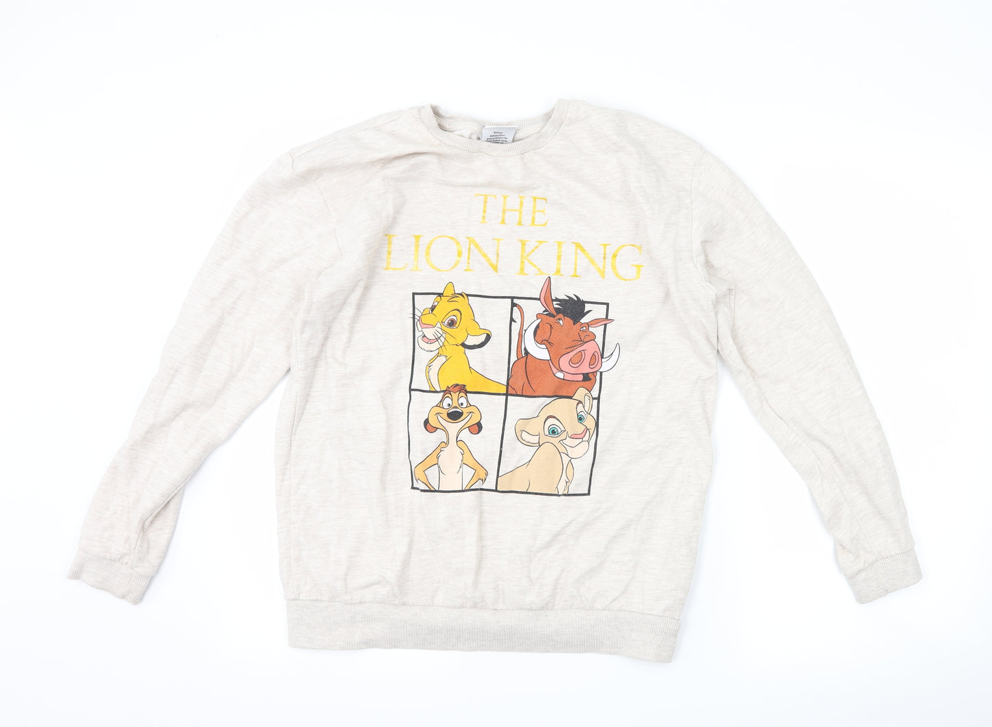 Disney Womens Beige   Pullover Sweatshirt Size 12  - The Lion King