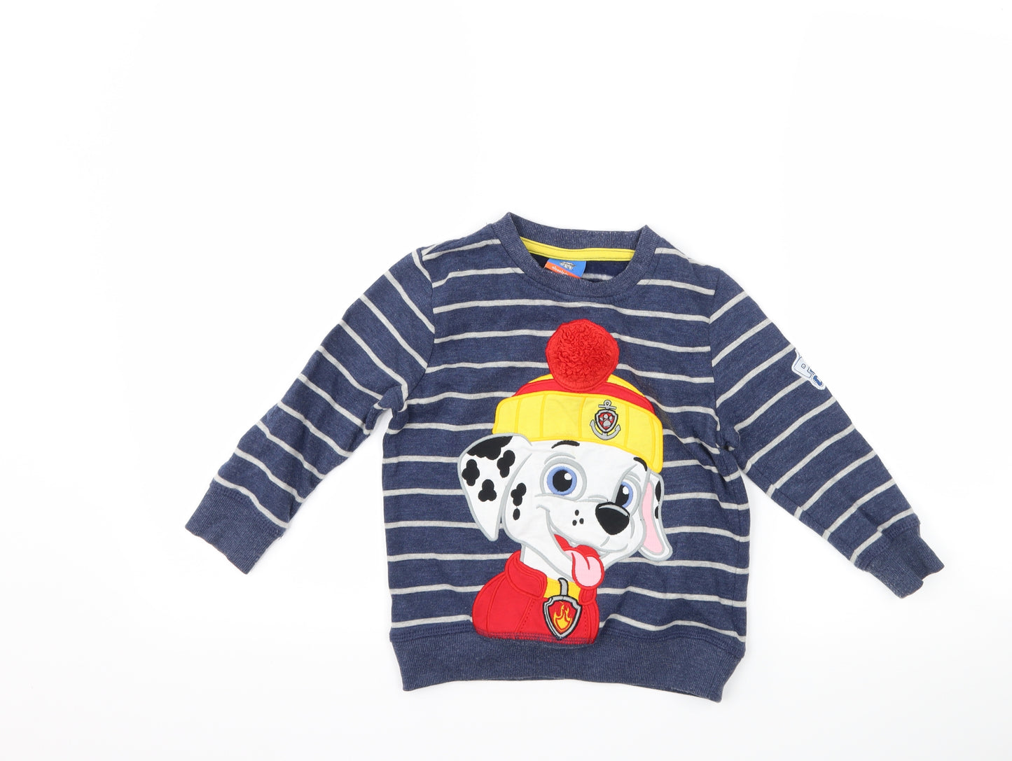 George Boys Blue Striped  Pullover Sweatshirt Size 3-4 Years  - Paw Patrol