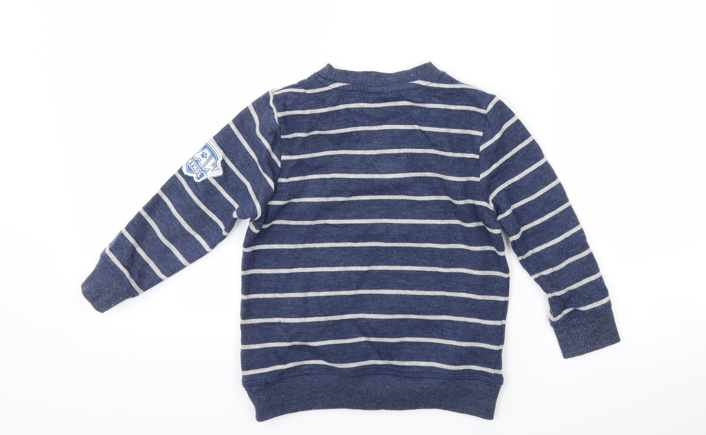 George Boys Blue Striped  Pullover Sweatshirt Size 3-4 Years  - Paw Patrol