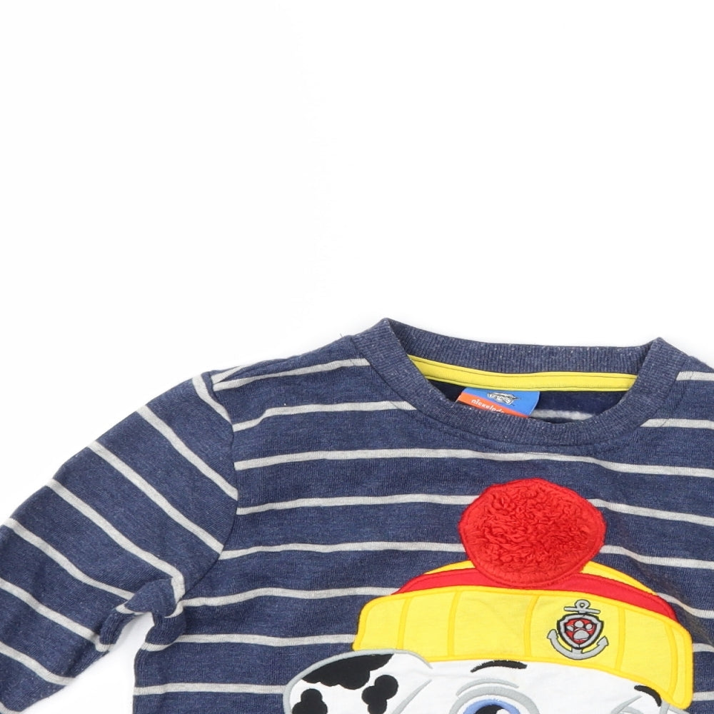 George Boys Blue Striped  Pullover Sweatshirt Size 3-4 Years  - Paw Patrol