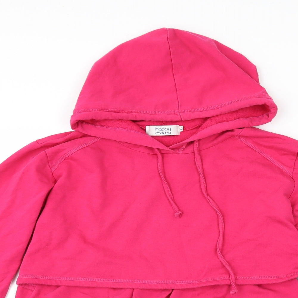Happy Mama Womens Pink   Pullover Sweatshirt Size XL