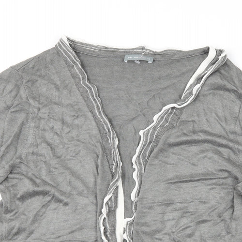Per Una Womens Grey   Cardigan Jumper Size 18