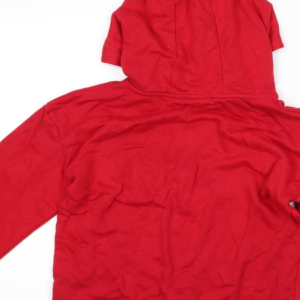 Primark Boys Red   Pullover Hoodie Size 11-12 Years  - graphic