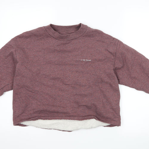 Stanley Stella Womens Purple   Pullover Sweatshirt Size S