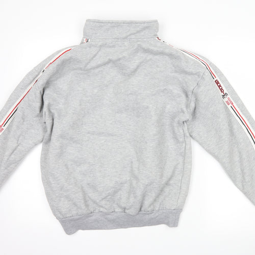 Fashion Womens Grey   Henley Sweatshirt Size L