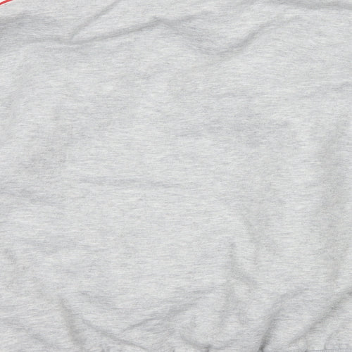 Fashion Womens Grey   Henley Sweatshirt Size L