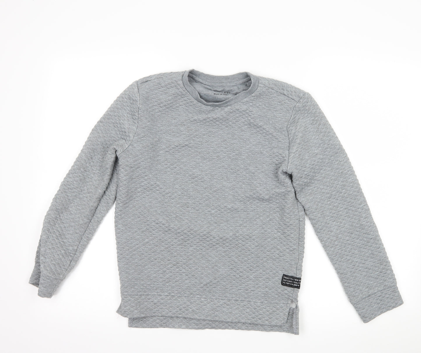 Primark Boys Grey   Pullover Sweatshirt Size 11-12 Years