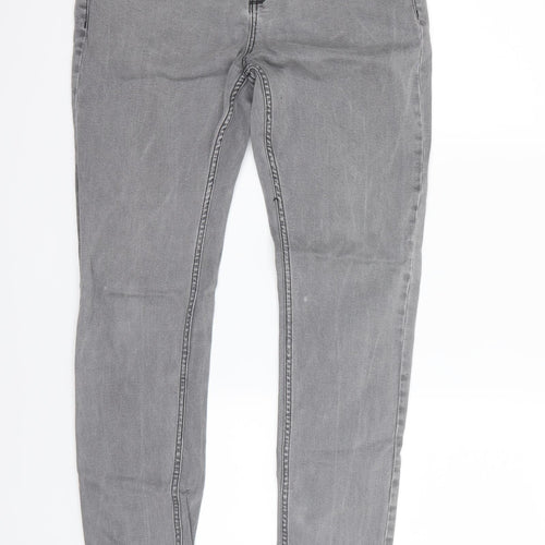 New Look Womens Grey   Straight Jeans Size 34 in L26 in