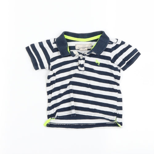 H&M   Blue Striped  Pullover Polo Size 3-6 Months