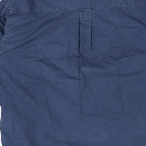 Preworn Mens Blue    Dress Shirt Size M