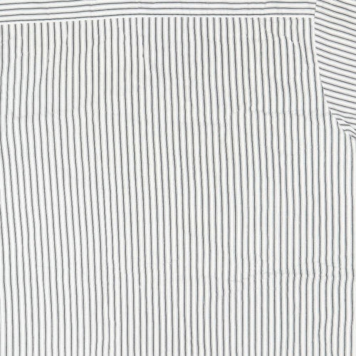 weekends only Mens White Striped   Button-Up Size L