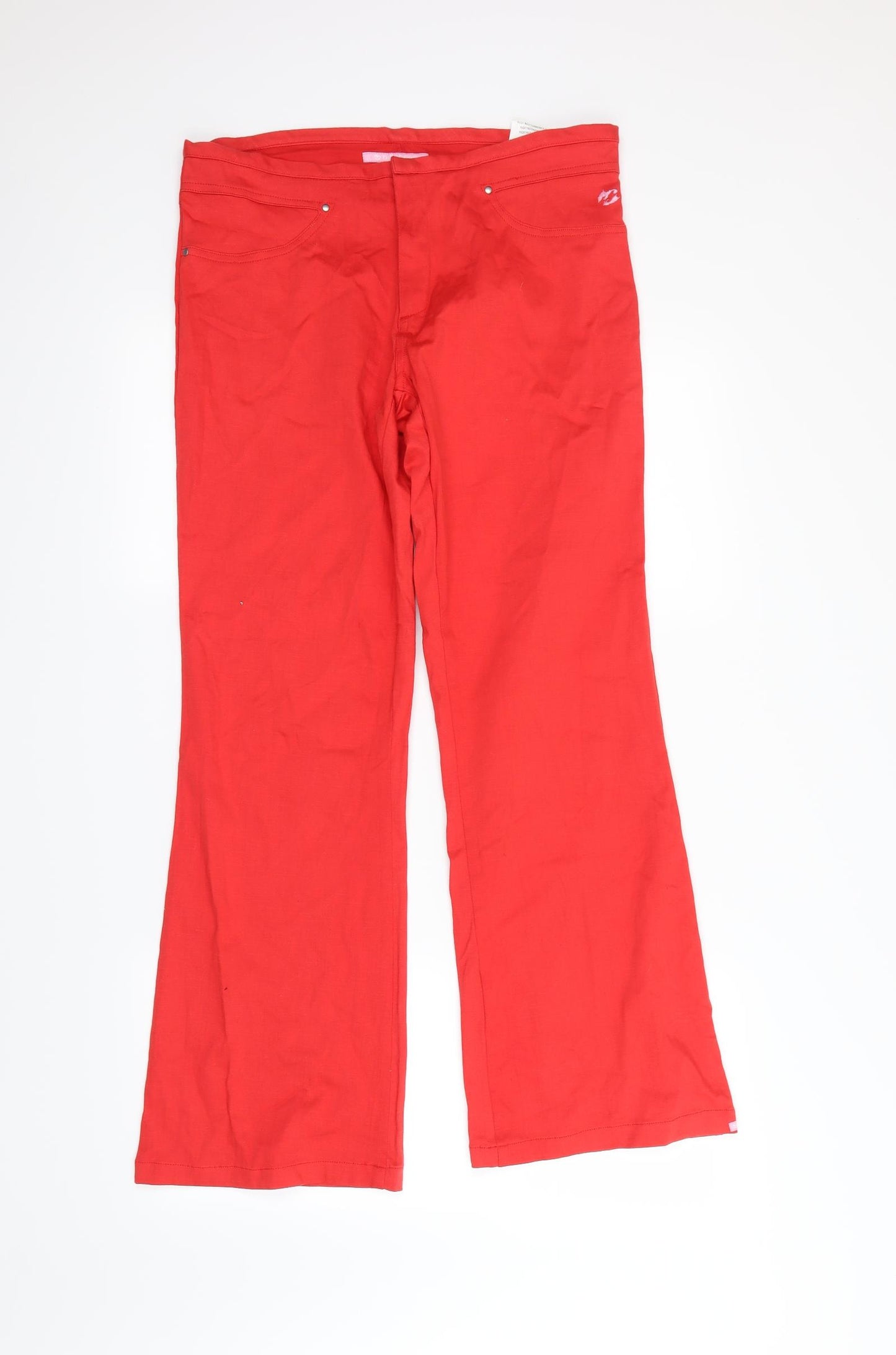 Billabong Womens Red   Flared Jeans Size 8 L28 in