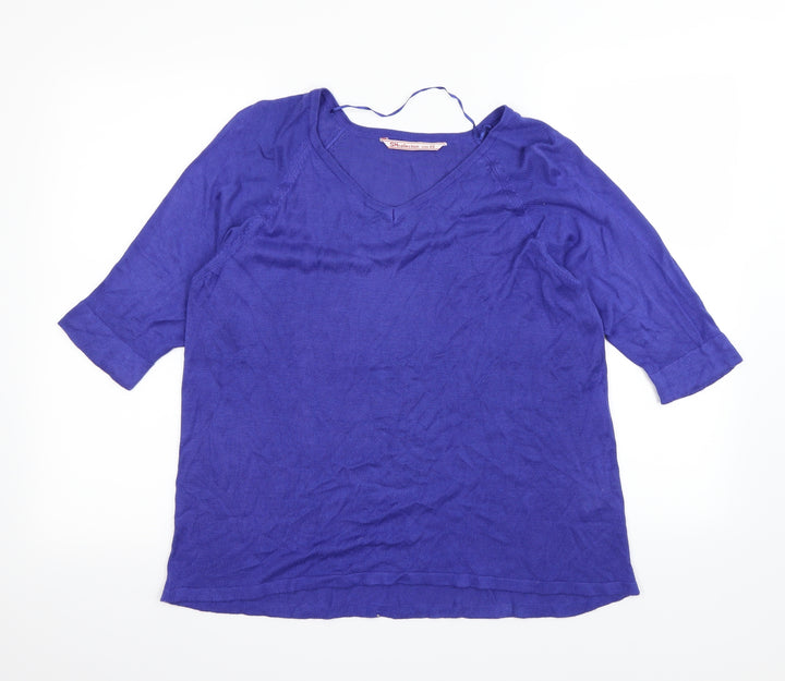 SHCollection Womens Purple Pullover Sweatshirt Size XS