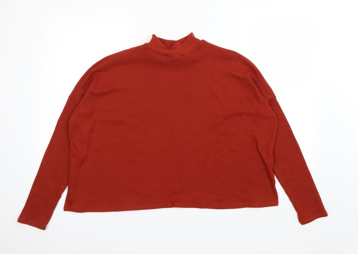 Divided Womens Brown Pullover Sweatshirt Size S