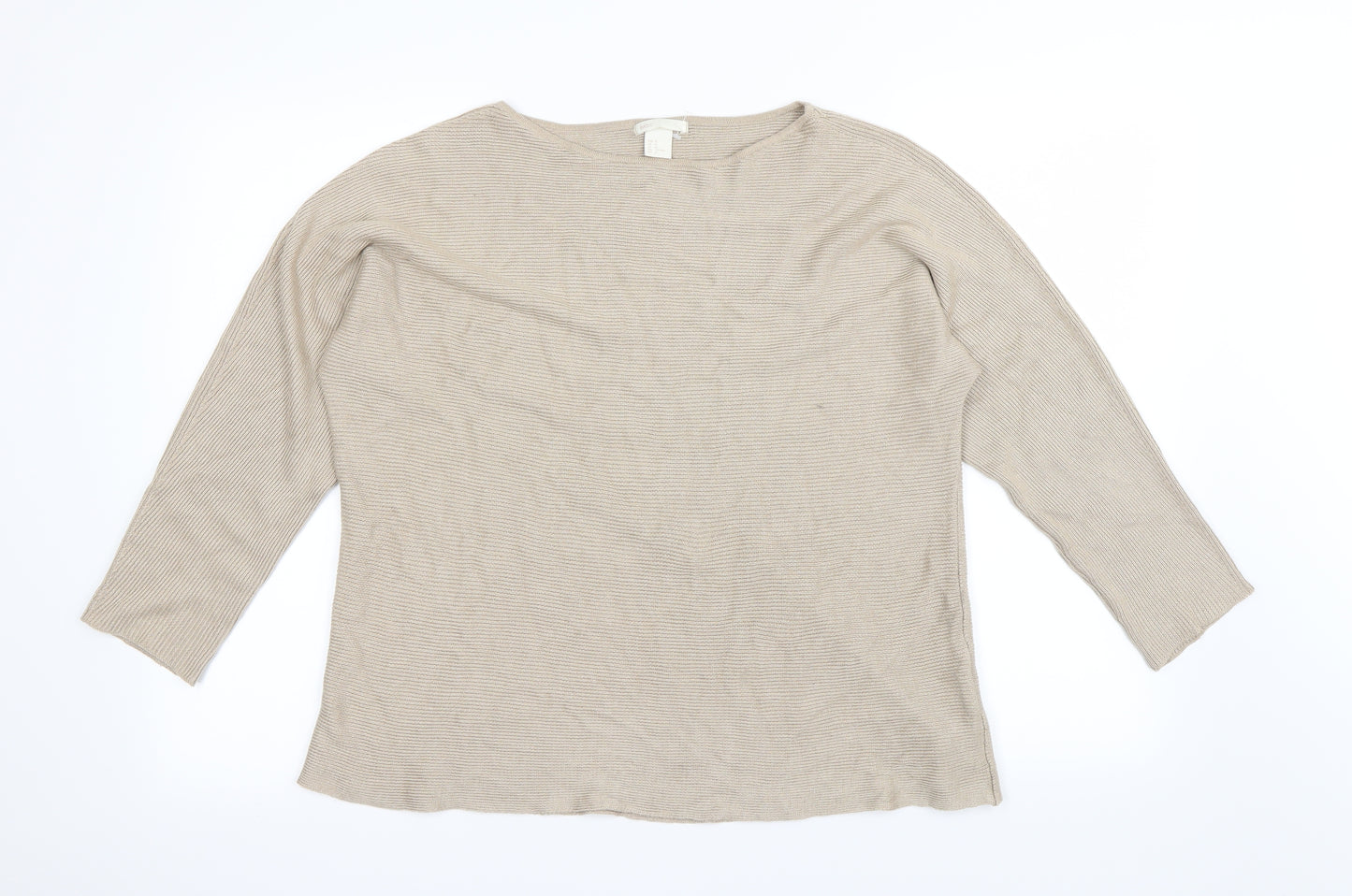 Basic Womens Beige   Pullover Jumper Size M