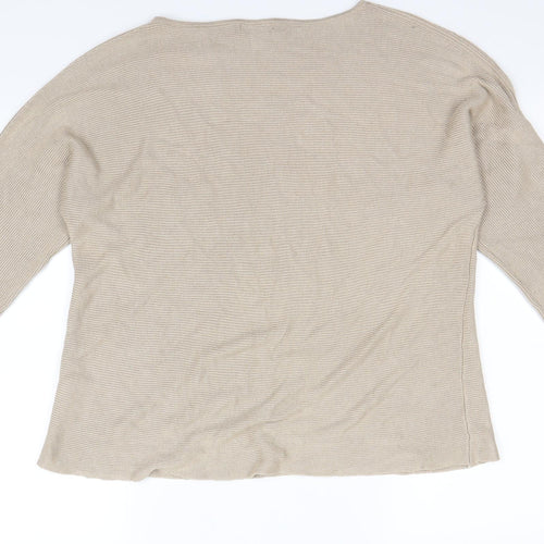 Basic Womens Beige   Pullover Jumper Size M