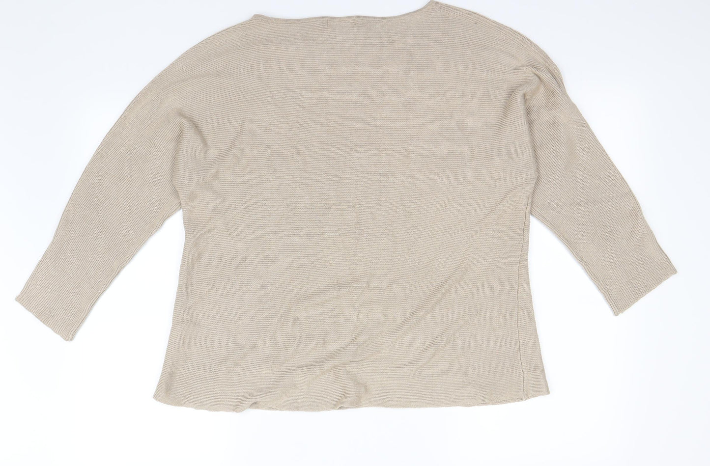 Basic Womens Beige   Pullover Jumper Size M