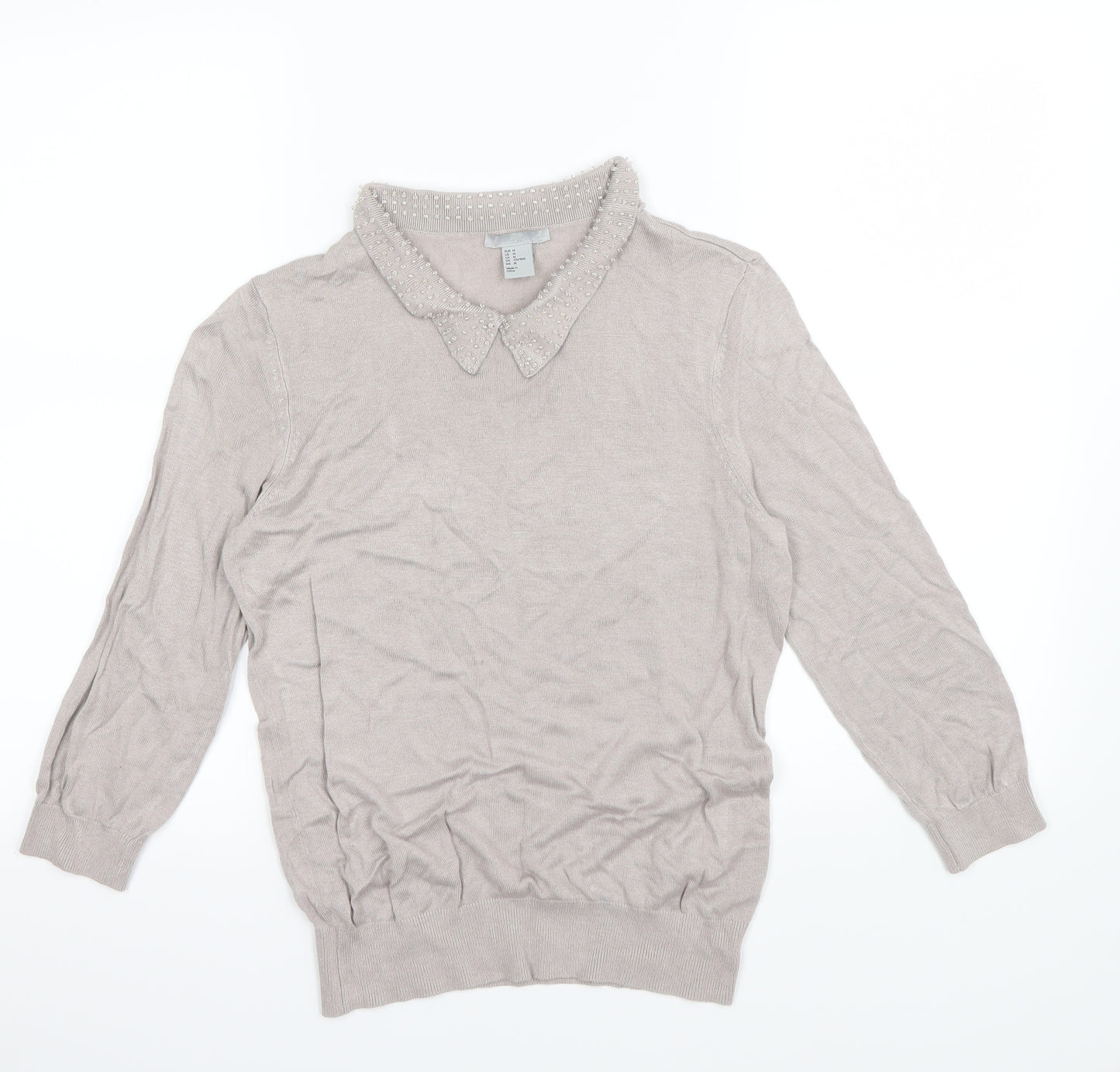 H&M  Womens Grey   Pullover Sweatshirt Size M