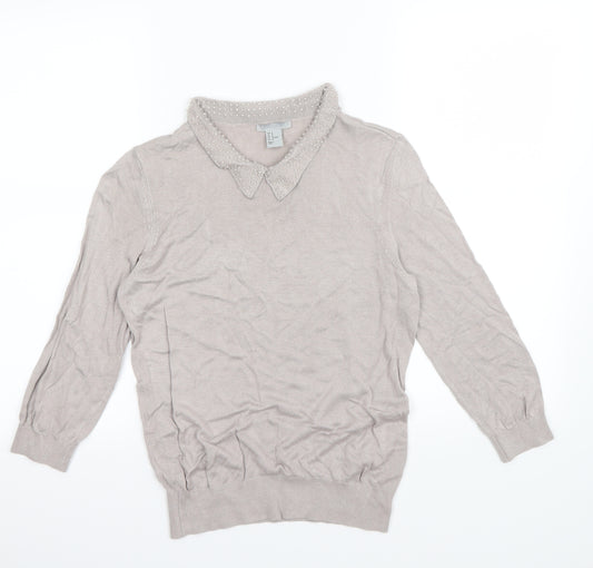 H&M  Womens Grey   Pullover Sweatshirt Size M