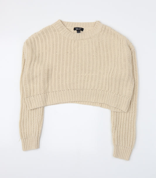 New Look Girls Beige  Knit Pullover Jumper Size 14-15 Years