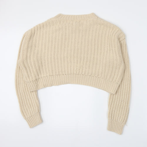 New Look Girls Beige  Knit Pullover Jumper Size 14-15 Years